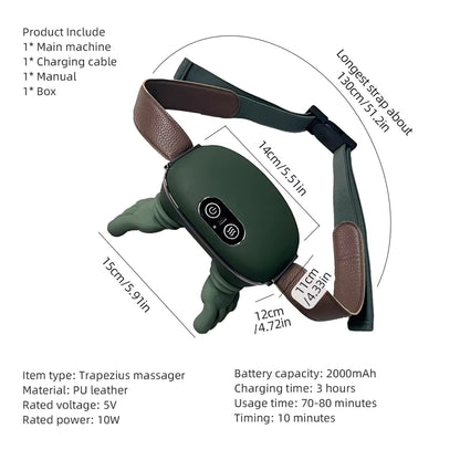4D Bionic Finger Neck & Trapezius Shoulder Massager Shawl