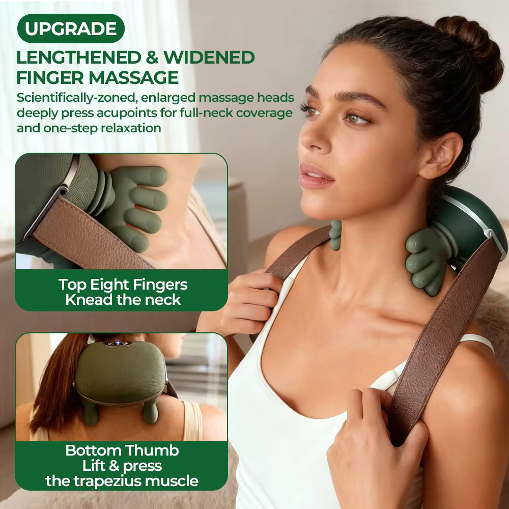 4D Bionic Finger Neck & Trapezius Shoulder Massager Shawl