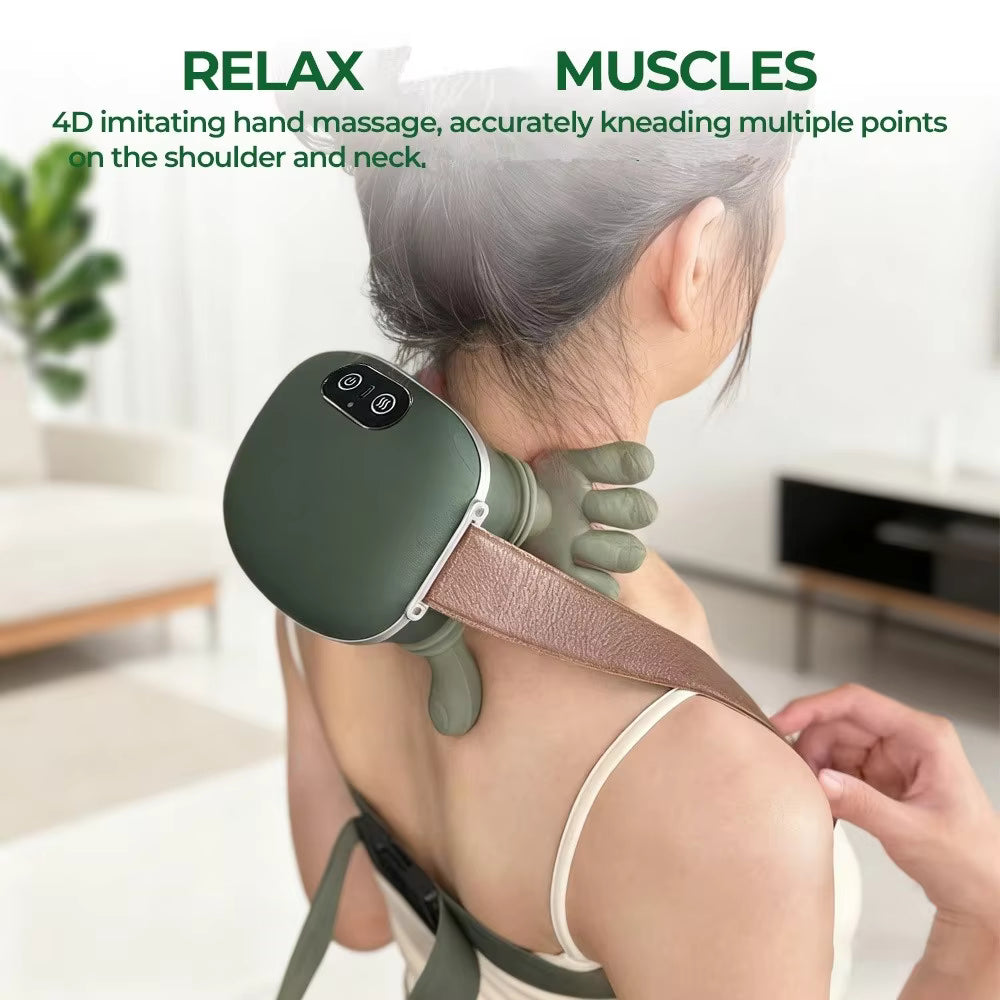 4D Bionic Finger Neck & Trapezius Shoulder Massager Shawl